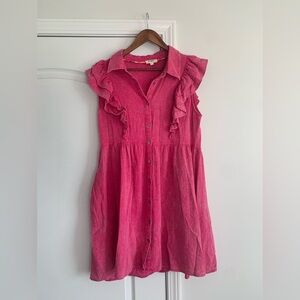 Umgee hot pink midi dress